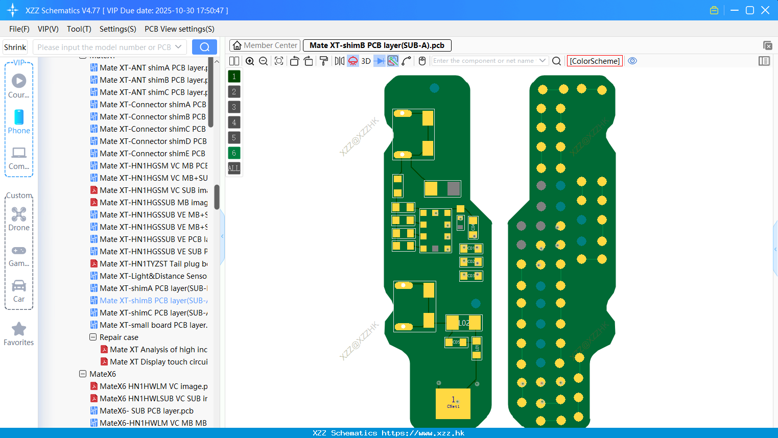 Huawei Mate XT-shimB PCB Layer(SUB-A)